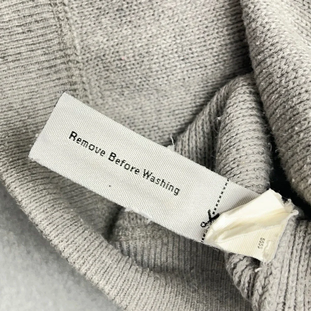 J. Crew Mens V Neck Sweater Light Gray 100% Cotton Size‎ L